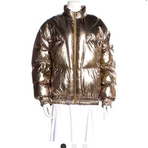 Isabel Marant Kristin Gold Puffer Jacket in excellent condition size 38 M/L